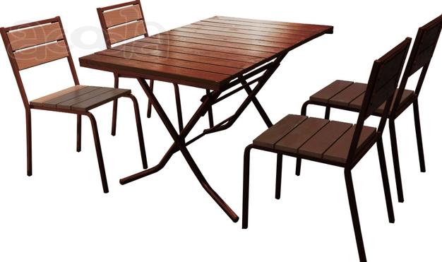 Комплект стол  4 стула для летнего кафе